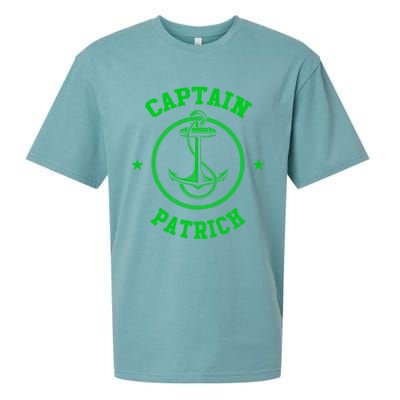 Captain Patrick Funny Personalized Name Sailing Boat Gift Sueded Cloud Jersey T-Shirt