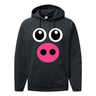 Cute Pig Face Diy Barnyard Animal Halloween Costume Performance Fleece Hoodie