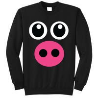 Cute Pig Face Diy Barnyard Animal Halloween Costume Sweatshirt