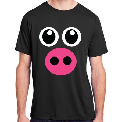 Cute Pig Face Diy Barnyard Animal Halloween Costume Adult ChromaSoft Performance T-Shirt