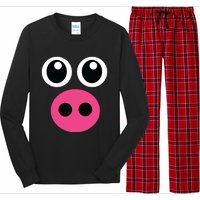 Cute Pig Face Diy Barnyard Animal Halloween Costume Long Sleeve Pajama Set