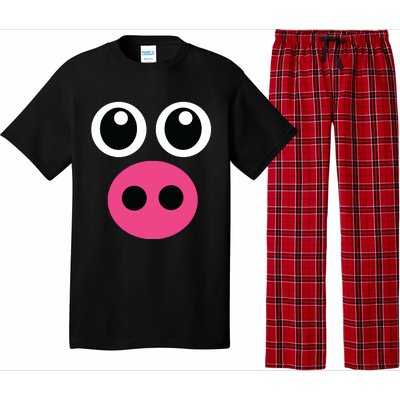 Cute Pig Face Diy Barnyard Animal Halloween Costume Pajama Set