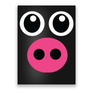 Cute Pig Face Diy Barnyard Animal Halloween Costume Poster