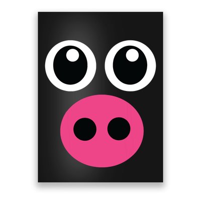 Cute Pig Face Diy Barnyard Animal Halloween Costume Poster