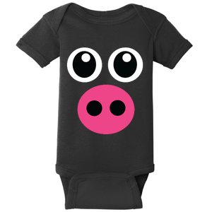 Cute Pig Face Diy Barnyard Animal Halloween Costume Baby Bodysuit