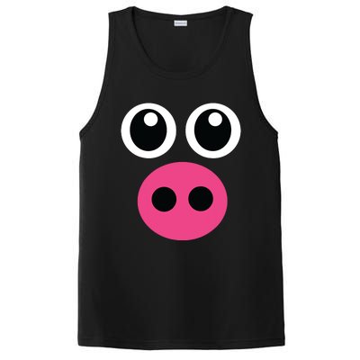 Cute Pig Face Diy Barnyard Animal Halloween Costume PosiCharge Competitor Tank