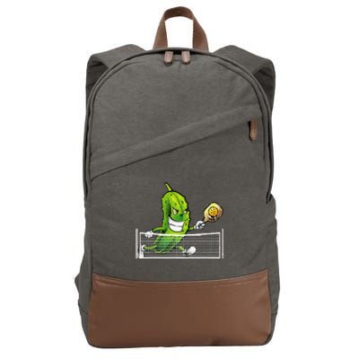 Cute Pickleball For Racket Sport Pickleball Lover Cotton Canvas Backpack