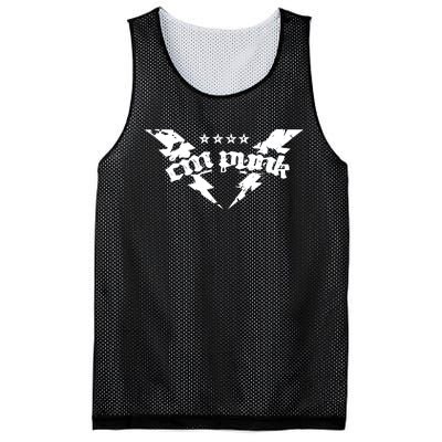 Cm Punk Fists Straight Edge Mesh Reversible Basketball Jersey Tank