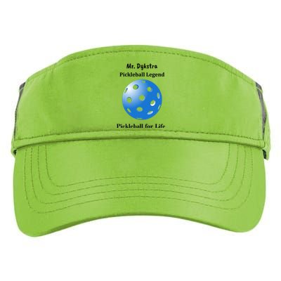 Custom Pickleball For Life Personalize Text Name Adult Drive Performance Visor