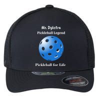 Custom Pickleball For Life Personalize Text Name Flexfit Unipanel Trucker Cap