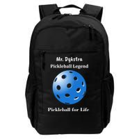 Custom Pickleball For Life Personalize Text Name Daily Commute Backpack