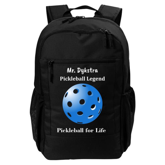 Custom Pickleball For Life Personalize Text Name Daily Commute Backpack