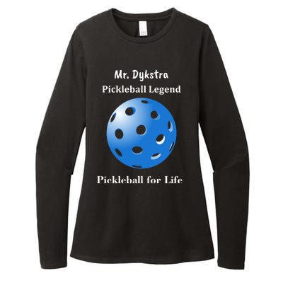 Custom Pickleball For Life Personalize Text Name Womens CVC Long Sleeve Shirt