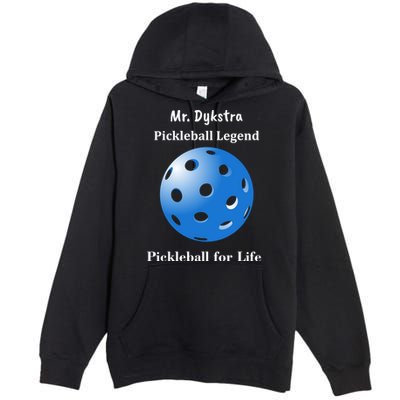 Custom Pickleball For Life Personalize Text Name Premium Pullover Hoodie