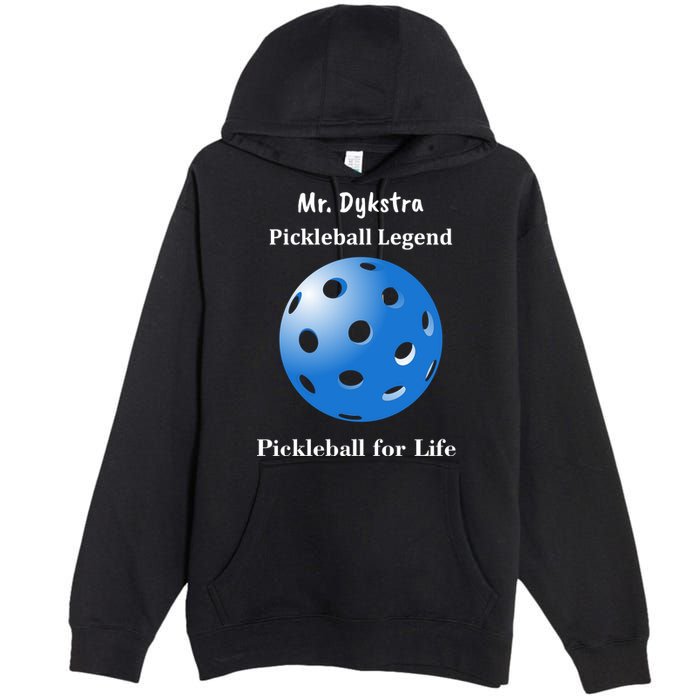 Custom Pickleball For Life Personalize Text Name Premium Pullover Hoodie
