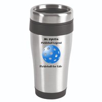 Custom Pickleball For Life Personalize Text Name 16oz Travel Tumbler