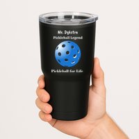 Custom Pickleball For Life Personalize Text Name Tumbler