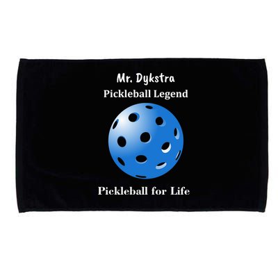 Custom Pickleball For Life Personalize Text Name Microfiber Hand Towel