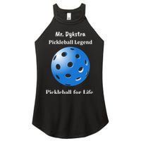 Custom Pickleball For Life Personalize Text Name Women's Perfect Tri Rocker Tank