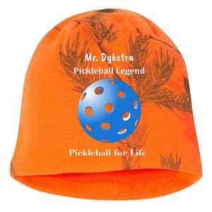 Custom Pickleball For Life Personalize Text Name Kati - Camo Knit Beanie