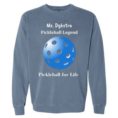 Custom Pickleball For Life Personalize Text Name Garment-Dyed Sweatshirt