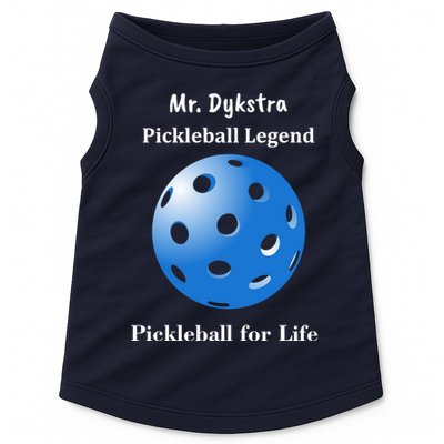 Custom Pickleball For Life Personalize Text Name Doggie Tank