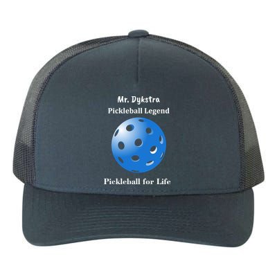 Custom Pickleball For Life Personalize Text Name Yupoong Adult 5-Panel Trucker Hat