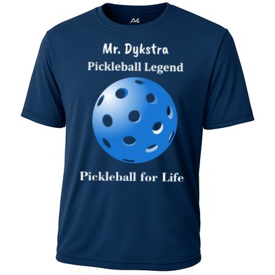 Custom Pickleball For Life Personalize Text Name Cooling Performance Crew T-Shirt