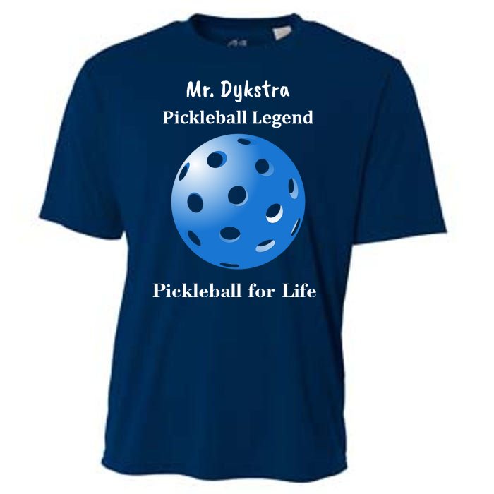 Custom Pickleball For Life Personalize Text Name Cooling Performance Crew T-Shirt