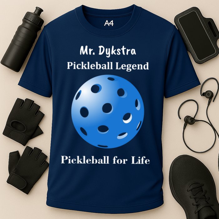 Custom Pickleball For Life Personalize Text Name Performance Shirt