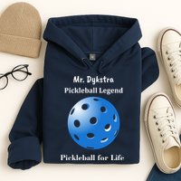 Custom Pickleball For Life Personalize Text Name Hoodie