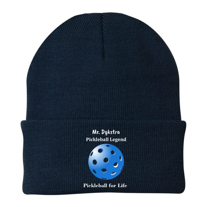 Custom Pickleball For Life Personalize Text Name Knit Cap Winter Beanie