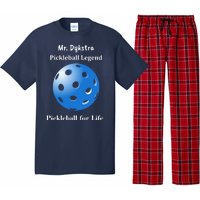 Custom Pickleball For Life Personalize Text Name Pajama Set