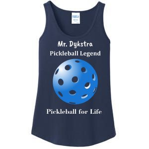 Custom Pickleball For Life Personalize Text Name Ladies Essential Tank