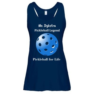Custom Pickleball For Life Personalize Text Name Ladies Essential Flowy Tank
