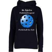 Custom Pickleball For Life Personalize Text Name Womens Funnel Neck Pullover Hood