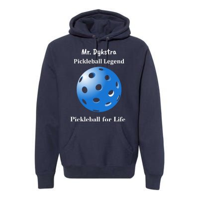 Custom Pickleball For Life Personalize Text Name Premium Hoodie