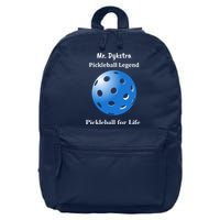 Custom Pickleball For Life Personalize Text Name 16 in Basic Backpack