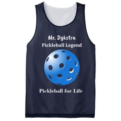 Custom Pickleball For Life Personalize Text Name Mesh Reversible Basketball Jersey Tank