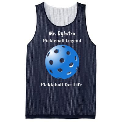 Custom Pickleball For Life Personalize Text Name Mesh Reversible Basketball Jersey Tank