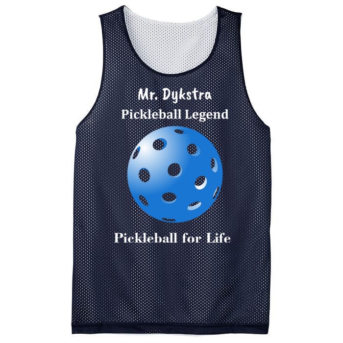 Custom Pickleball For Life Personalize Text Name Mesh Reversible Basketball Jersey Tank