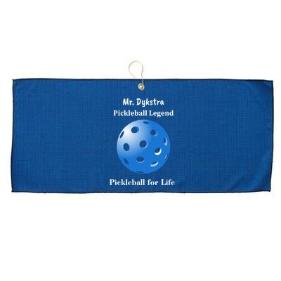 Custom Pickleball For Life Personalize Text Name Large Microfiber Waffle Golf Towel