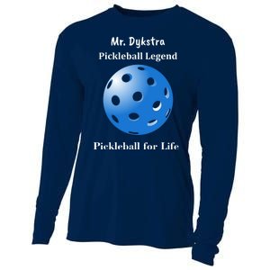 Custom Pickleball For Life Personalize Text Name Cooling Performance Long Sleeve Crew