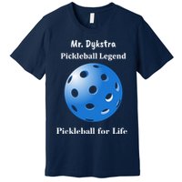 Custom Pickleball For Life Personalize Text Name Premium T-Shirt