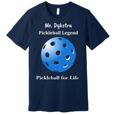 Custom Pickleball For Life Personalize Text Name Premium T-Shirt