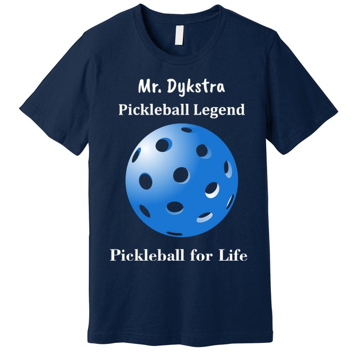 Custom Pickleball For Life Personalize Text Name Premium T-Shirt