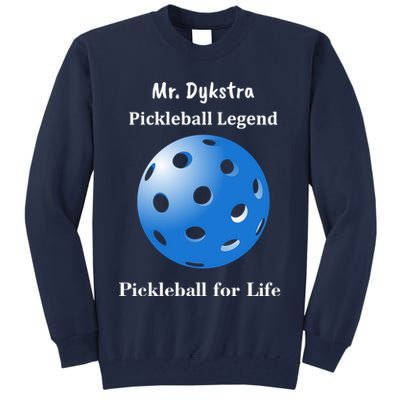 Custom Pickleball For Life Personalize Text Name Tall Sweatshirt
