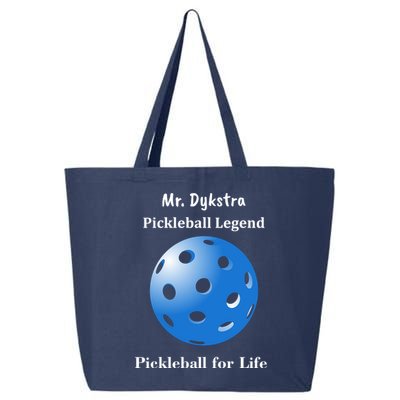 Custom Pickleball For Life Personalize Text Name 25L Jumbo Tote