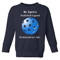 Custom Pickleball For Life Personalize Text Name Toddler Sweatshirt