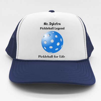 Custom Pickleball For Life Personalize Text Name Trucker Hat